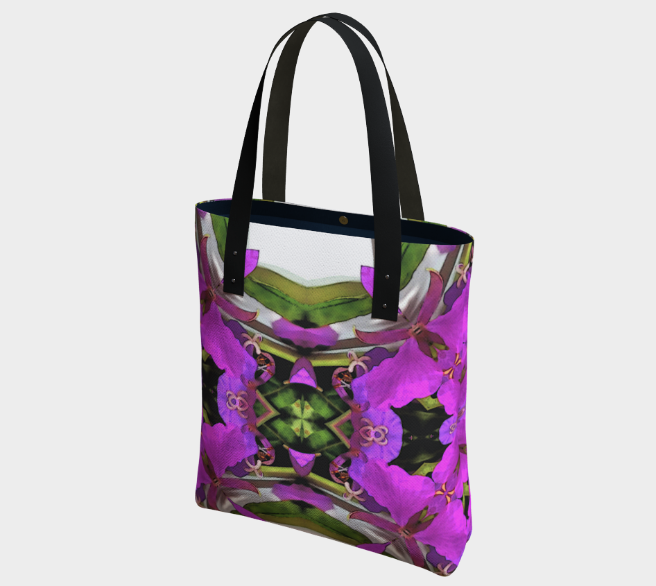 Shoulder Bag in Woodland Fairy Botanical Print