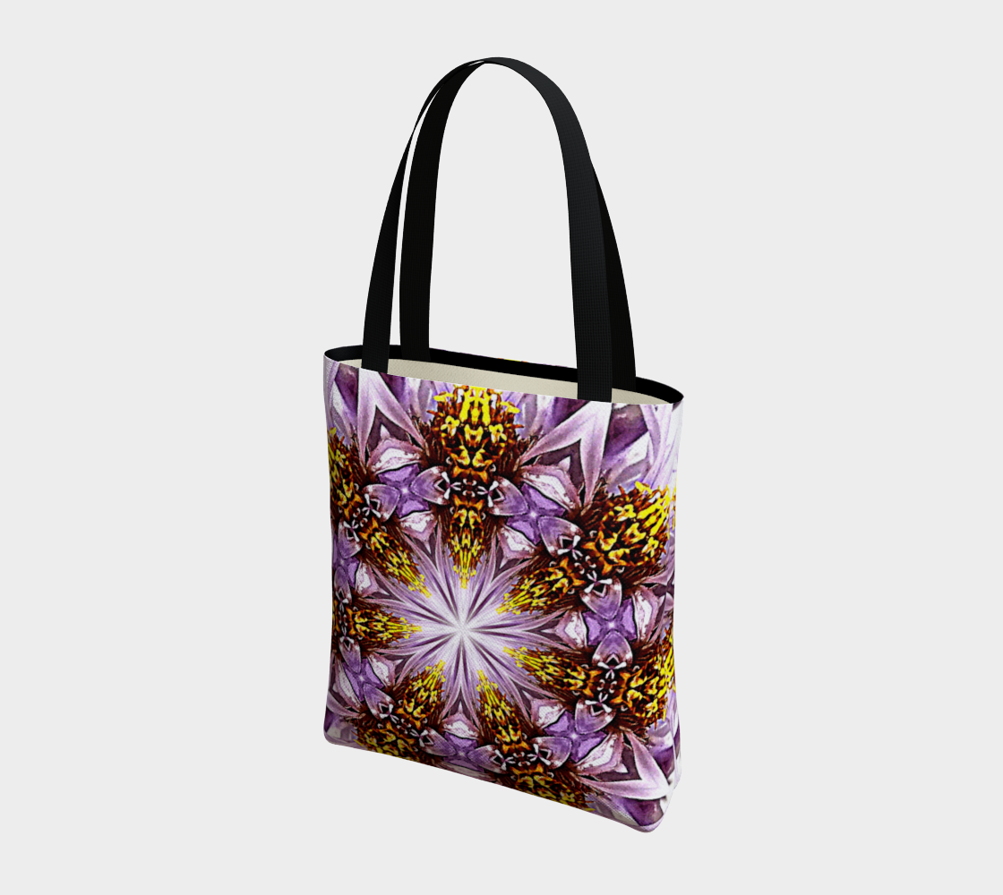 Purple Daisy Mandala Shoulder Bag