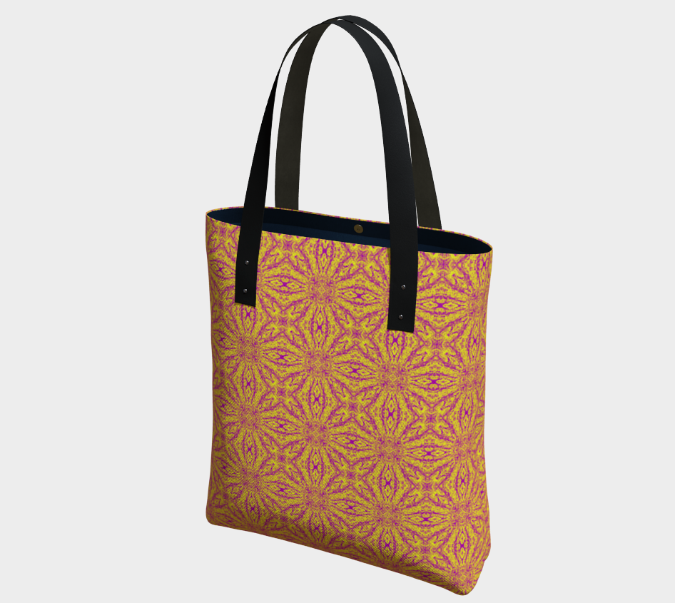Classic Print Poly Canvas Shoulder Bag in Pumpkin