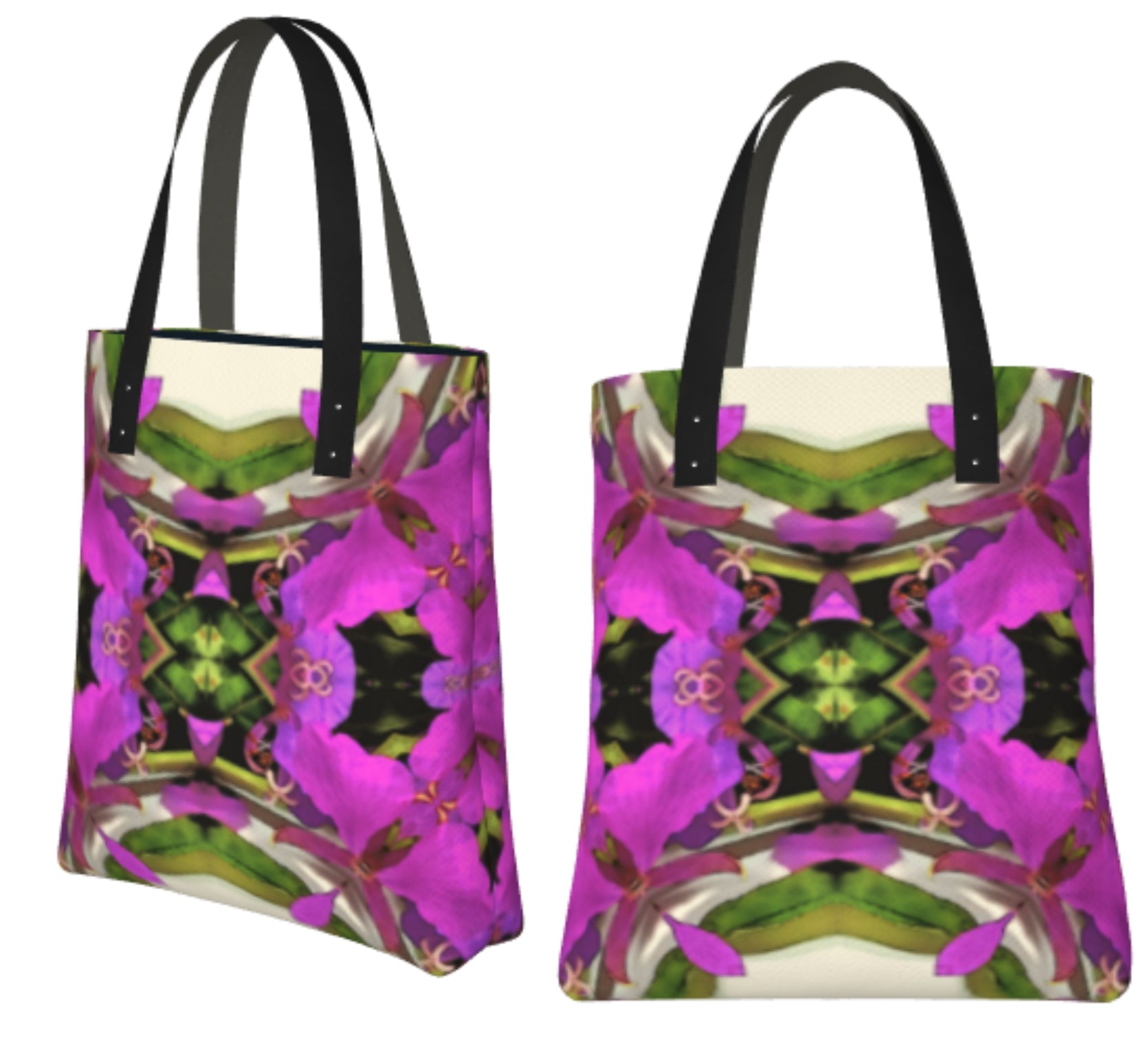 Shoulder Bag in Woodland Fairy Botanical Print
