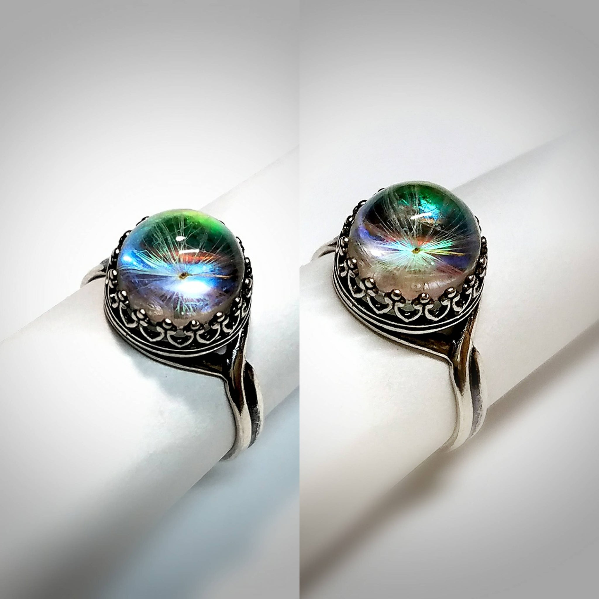 Tiny Wishes Ring Dandelion Seed Jewelry