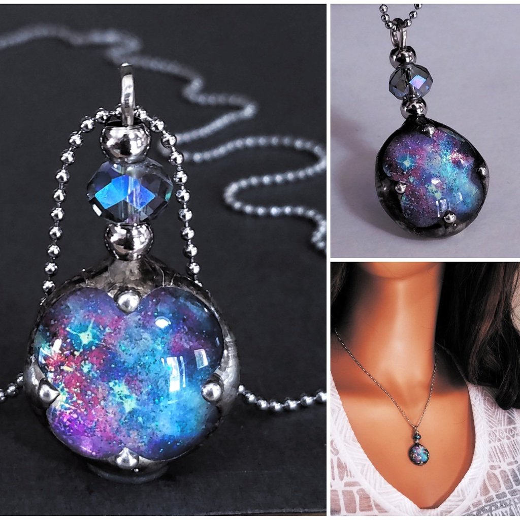 Celestial Starry Night Sky Necklace