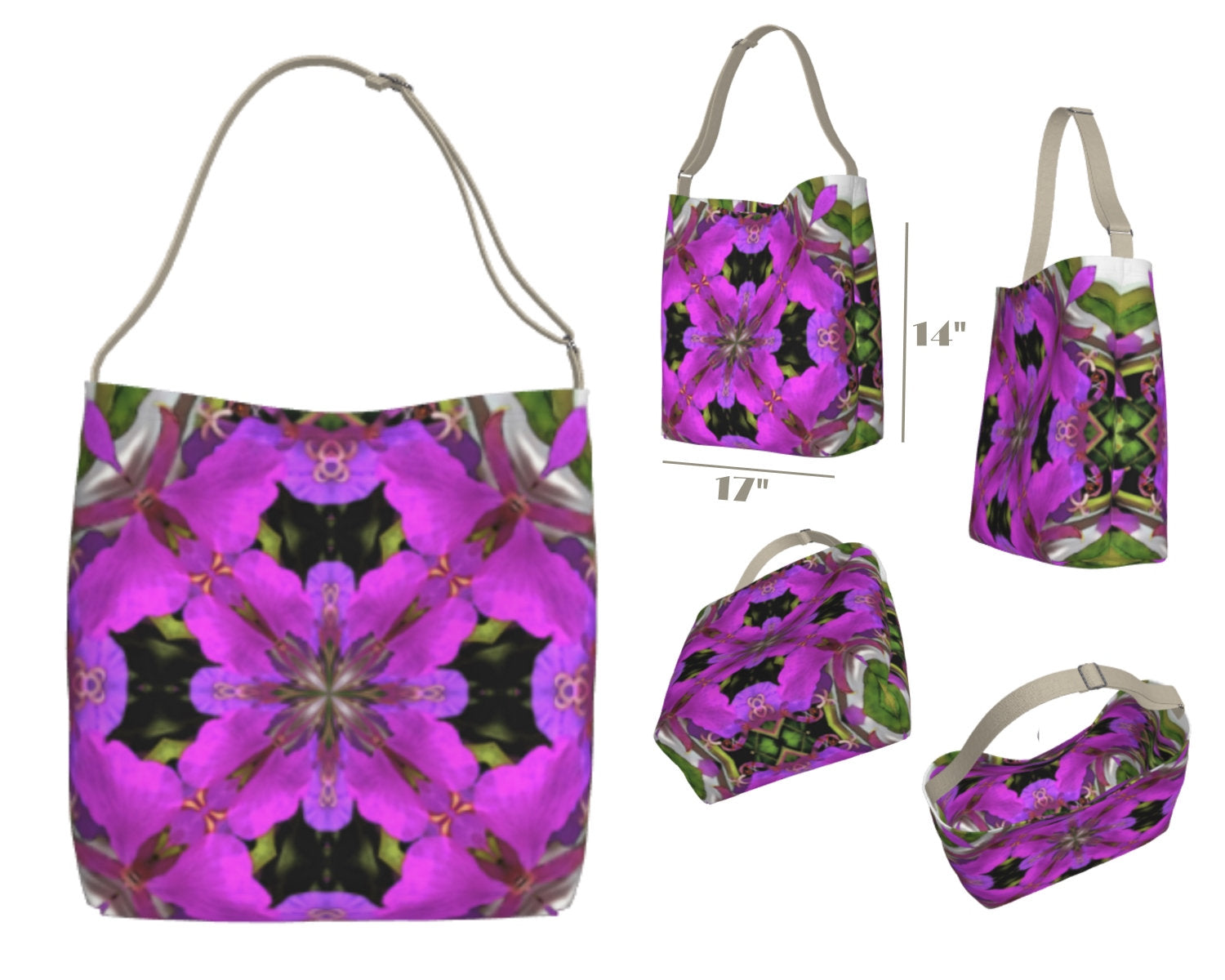 Bright Wildflower Tote Bag