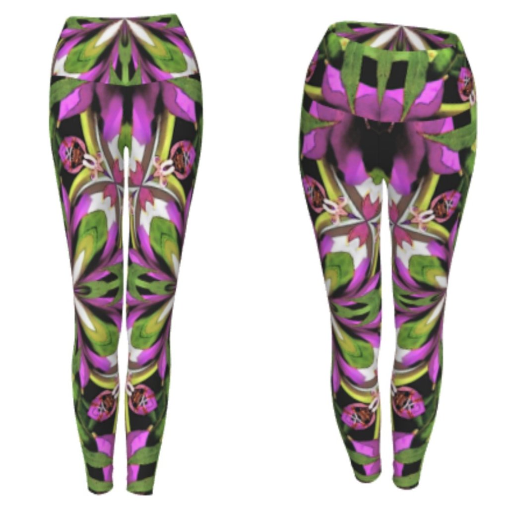 Bright print festival style leggings for costume and everyday