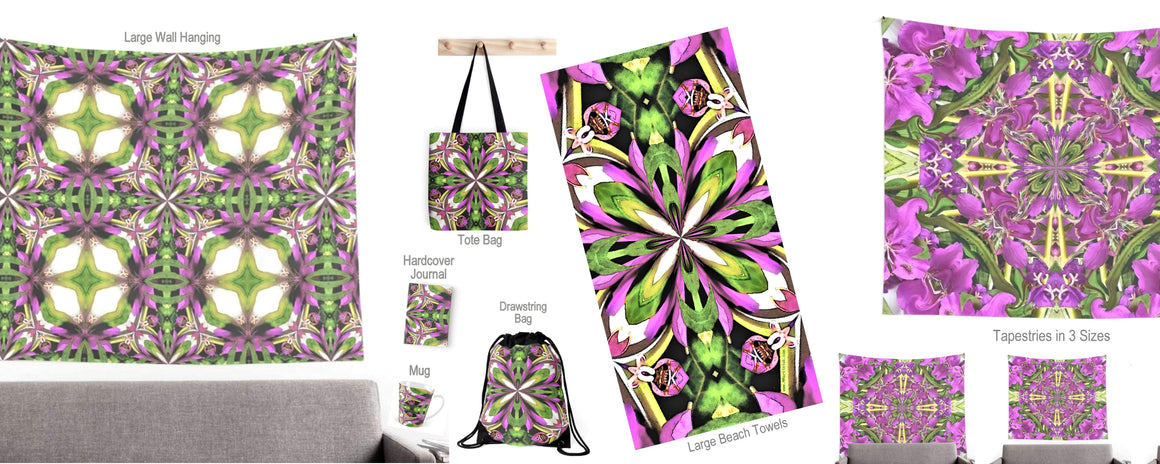 Nature designer home decor in florals