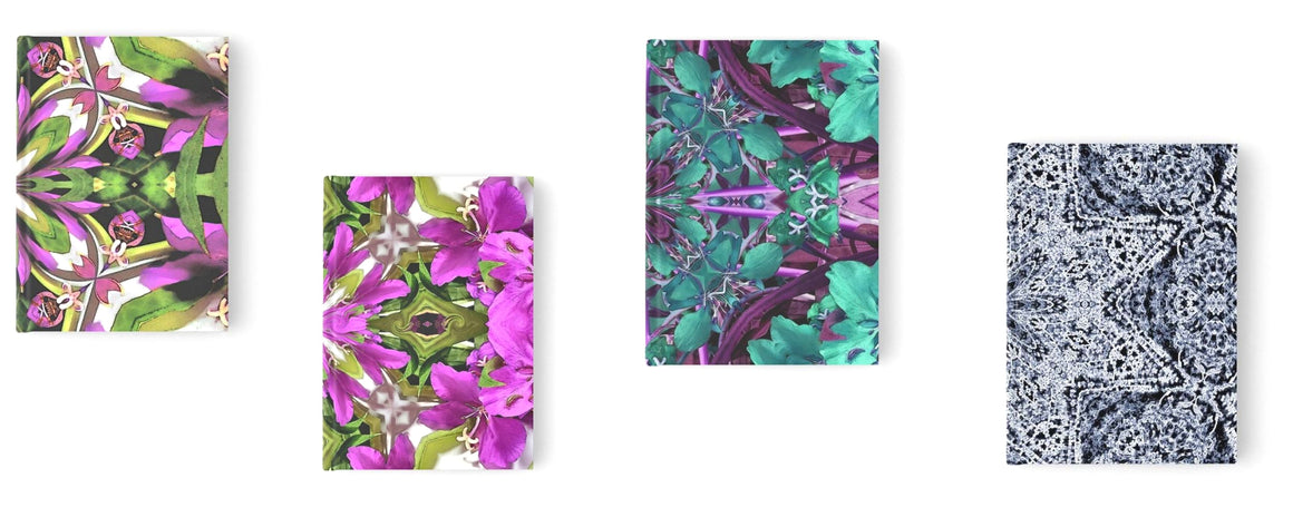 Blank journals and notebooks with Alaska floral prints
