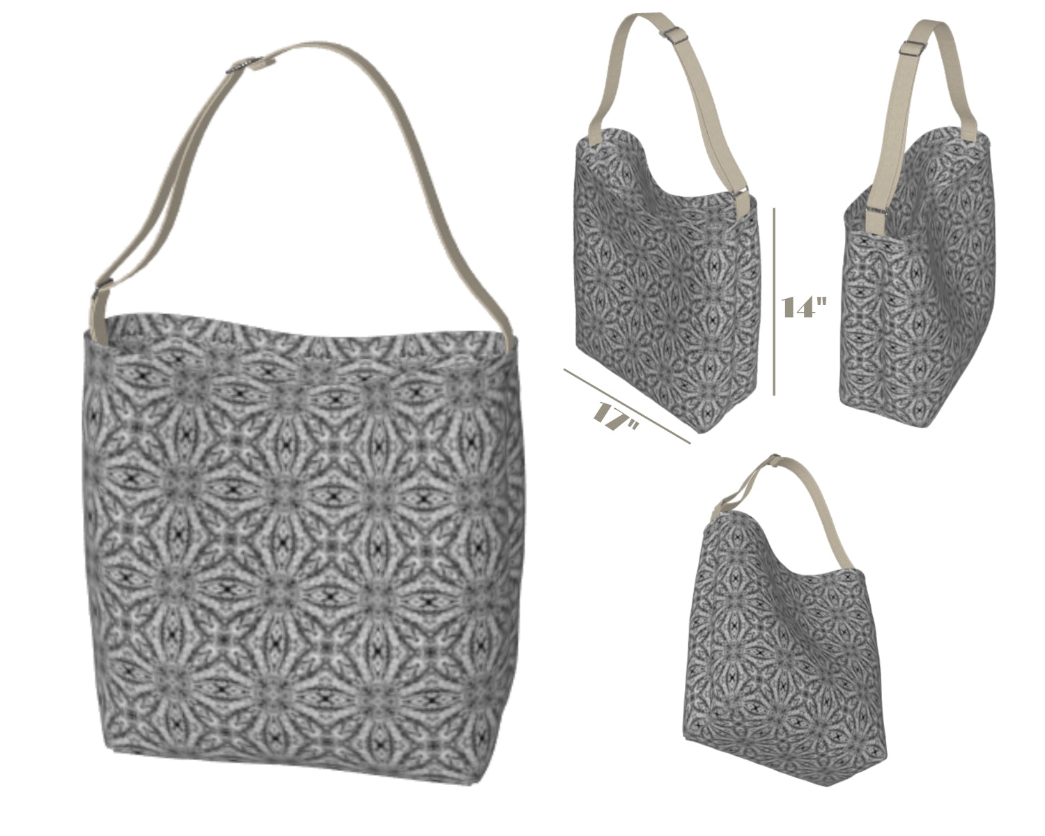 Classic Printed Stretchy Tote Bag