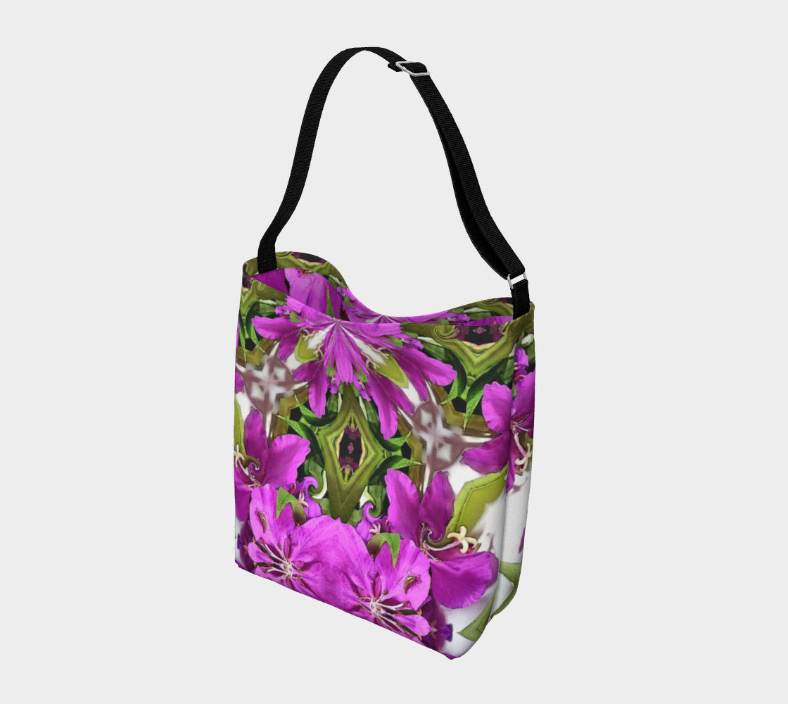 Stretchy Botanical Printed Tote Bag